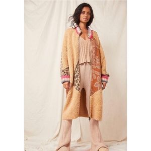 FREE PEOPLE × On The Bright Side Coat Sweter Size XS/S